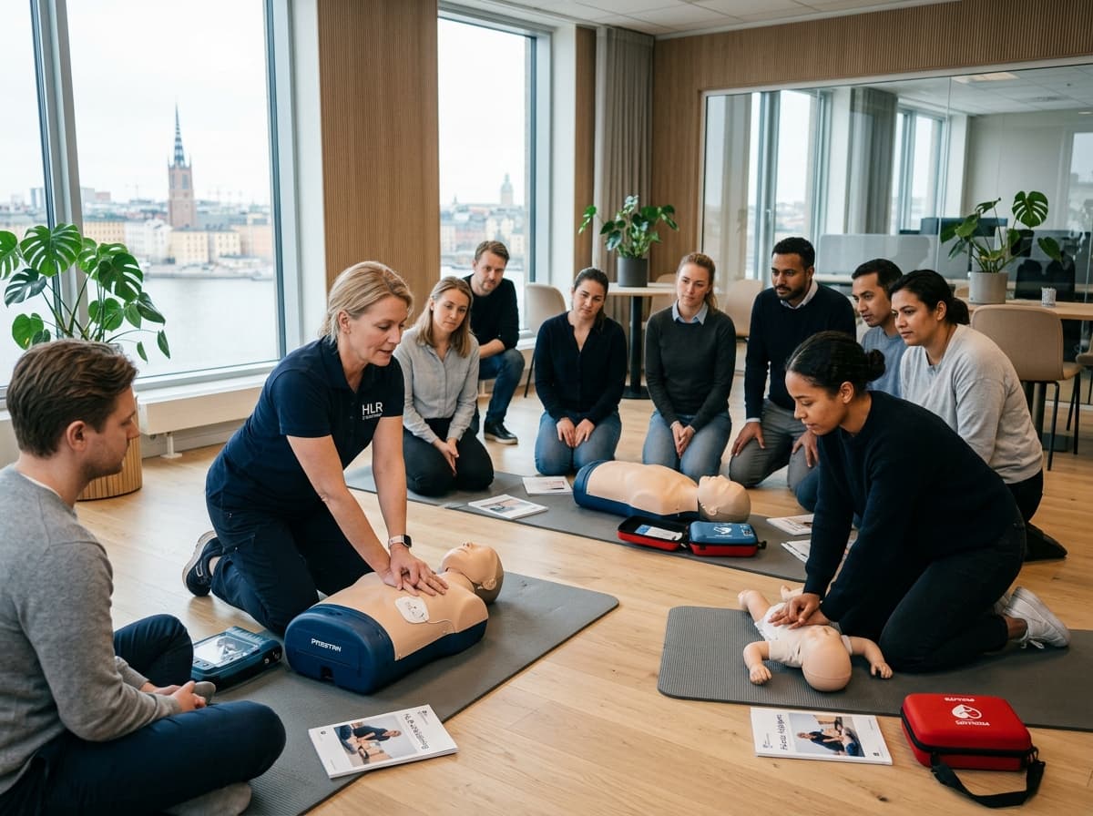 Bästa HLR kurs Stockholm för företag och team