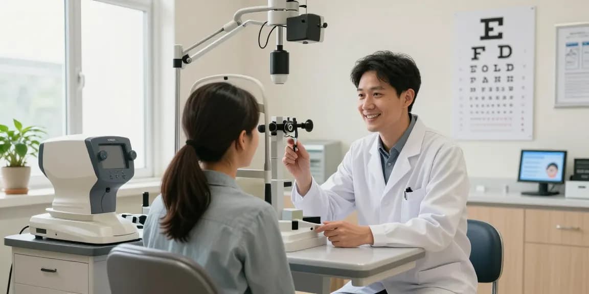 品川近視クリニックの口コミを参考に快適な眼科検査の場面