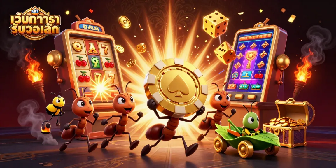 Engage in thrilling action with เว็บบาคาร่ารับวอเลท as charming ants orchestrate a monumental heist!