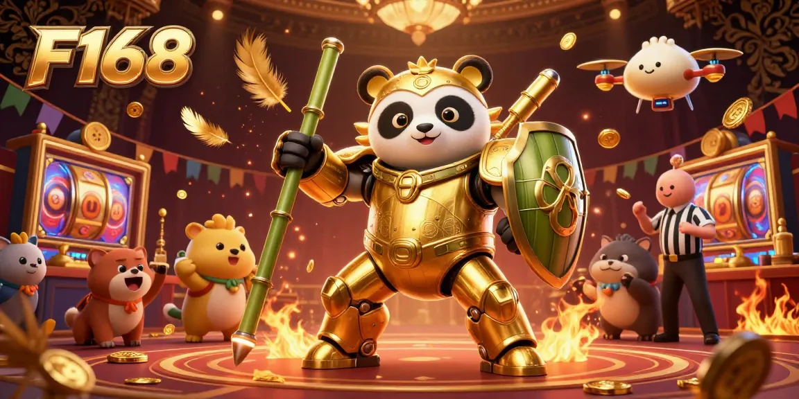 Engage with thrilling F168 casino experiences featuring vibrant animated characters and intricate game elements.
