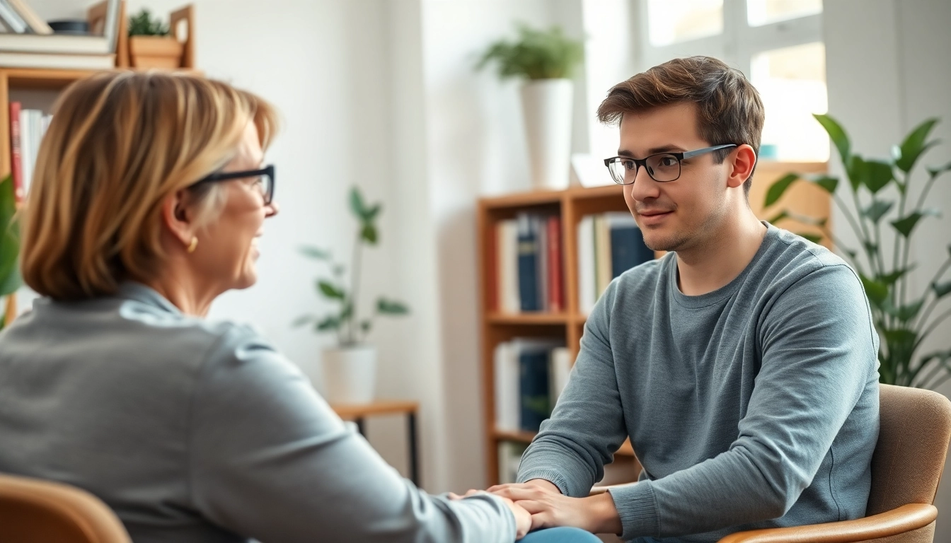 Engaging therapy session highlighting ADHD Therapy with a therapist and client interaction.