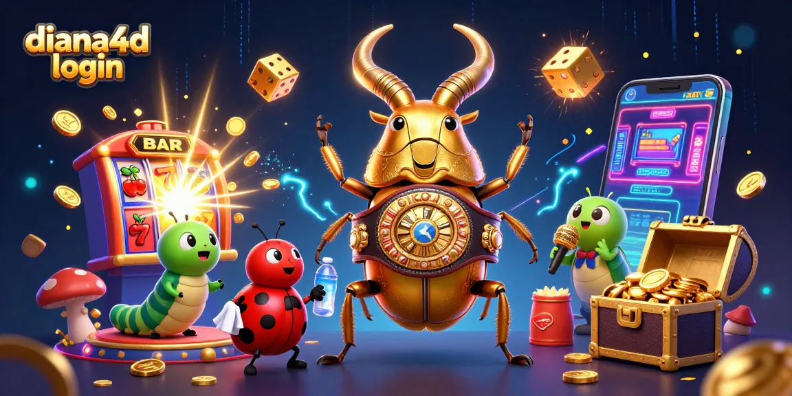 Join the action in diana4d login with a vibrant illustration of gaming excitement and winning moments.
