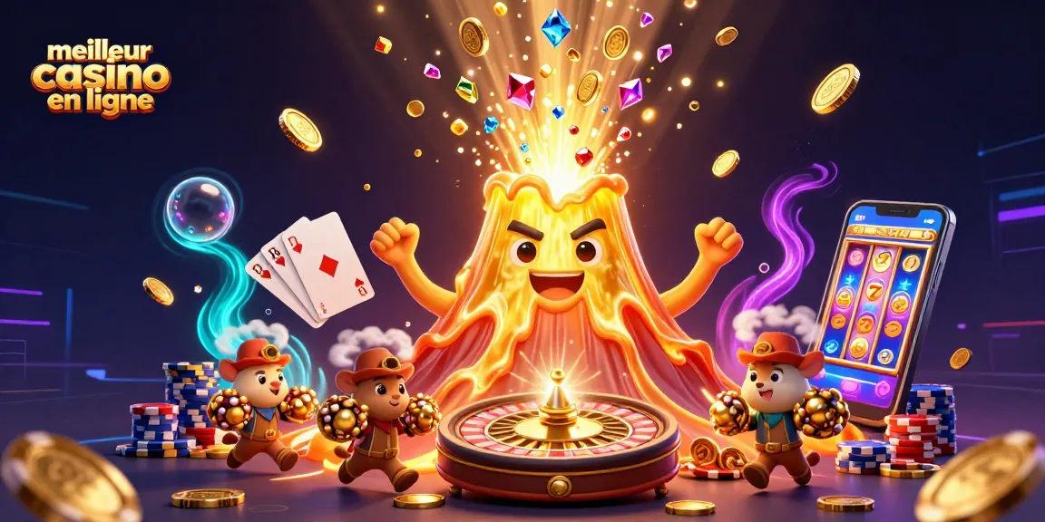Gagnez avec le meilleur casino en ligne en admirant une scène captivante de richesses et de divertissement.