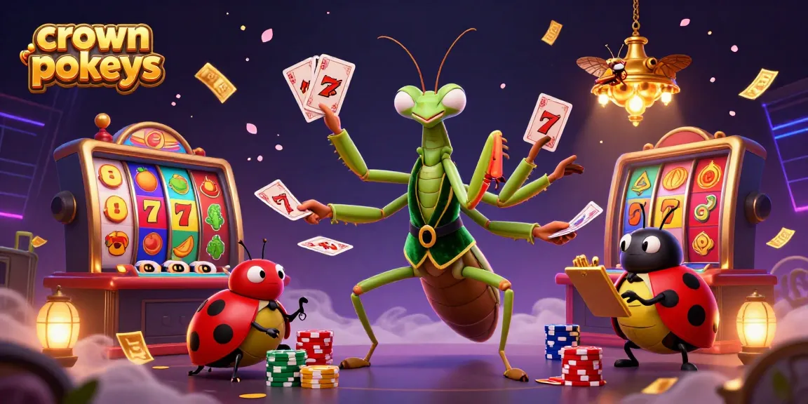 Spin and win at crown pokies with vibrant slot reels and dynamic casino elements.