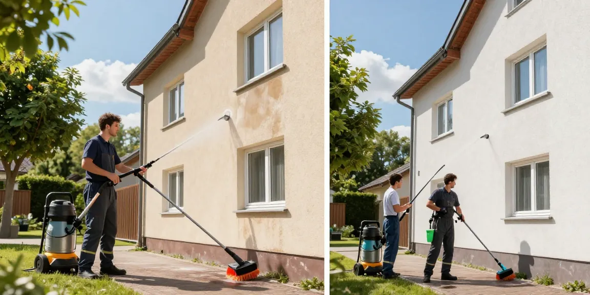 Fassadenreinigung Immenhausen mit umweltfreundlichen Mitteln durch professionelles Team, das beste Ergebnisse liefert.