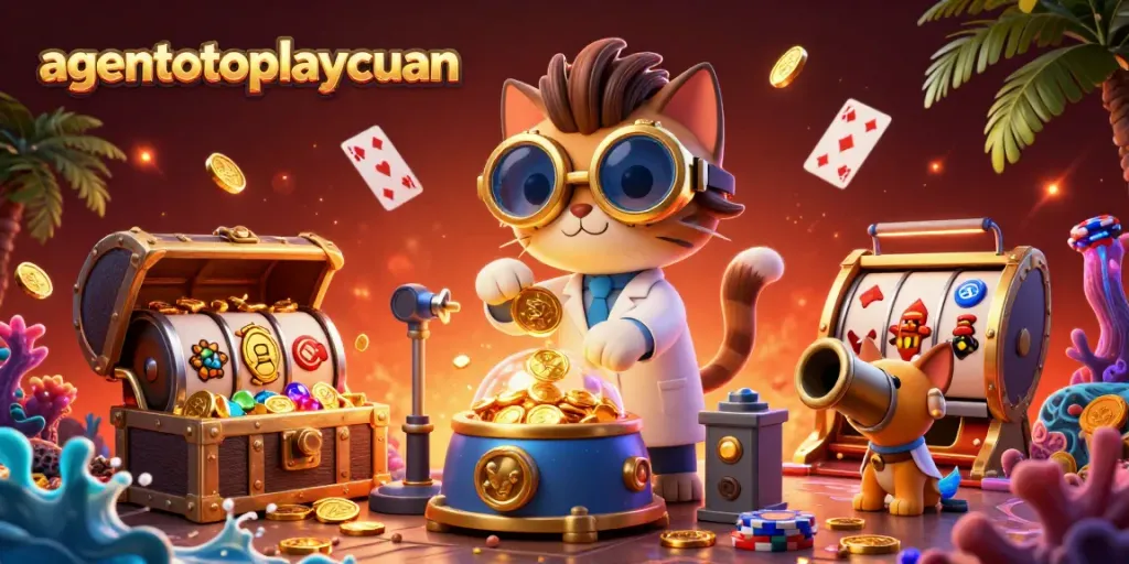 Experience thrilling gameplay with agentotoplaycuan's vibrant casino elements and dynamic characters.
