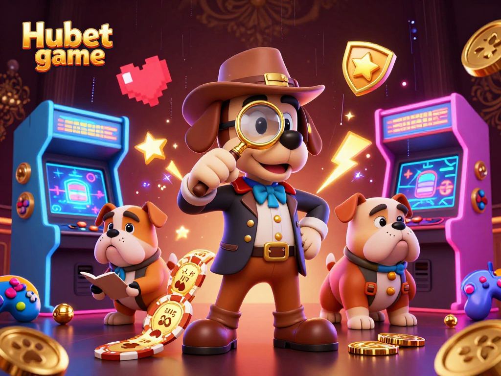 Play winning strategies at Hubet game with captivating 3D characters and casino elements.