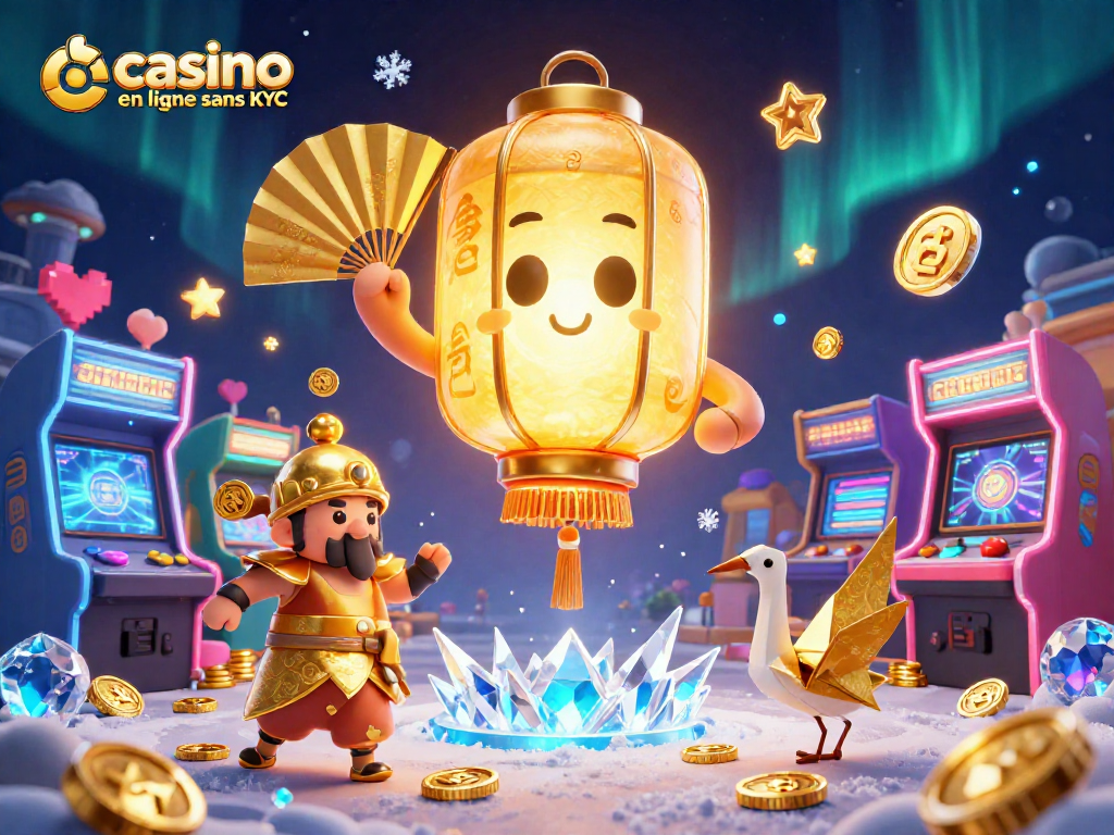 Jouez anonymement grâce à un casino en ligne sans KYC avec des machines à sous colorées et des personnages dynamiques.