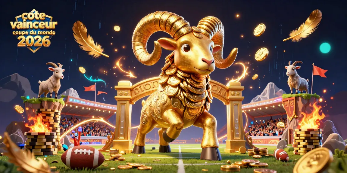 Pariez sur la cote vainqueur coupe du monde 2026 avec un impressionnant affrontement d'animaux mascottes dans une arène vibrante.