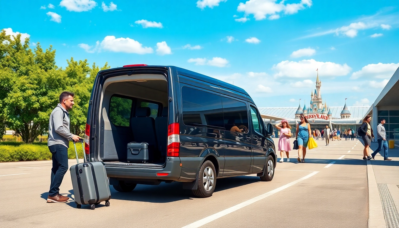Beauvais Airport to Disney Transfer, showcasing a vehicle ready for family travelers to Disneyland Paris.
