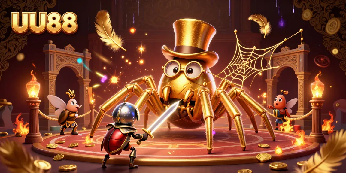 Experience UU88 on a vibrant gaming adventure with enchanting characters and dynamic casino elements.