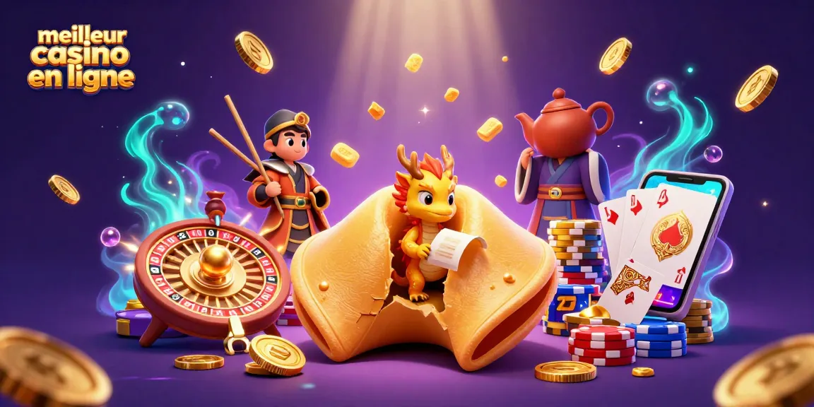 Jouer au meilleur casino en ligne avec des pièces d'or et des dragons sages dans une scène magique.