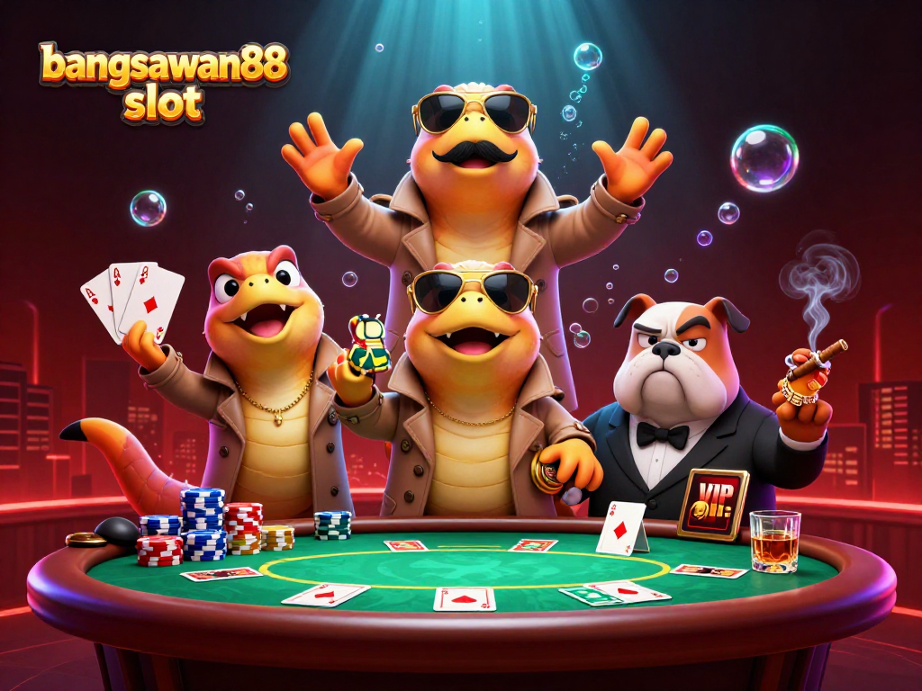 Experience excitement with the bangsawan88 slot in a dynamic 3D casino scene.