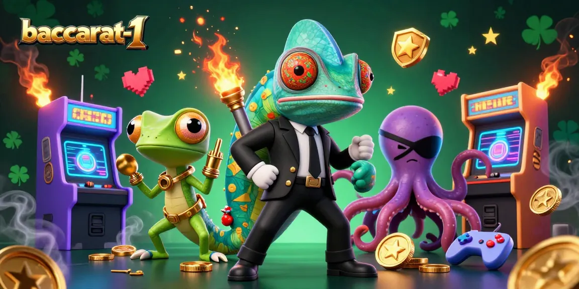 Engage with baccarat-1's thrilling game scenes featuring dynamic characters and vibrant casino elements.