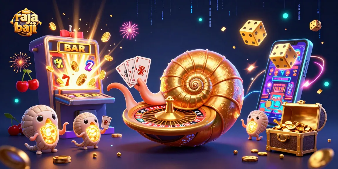 Experience thrilling raja baji gameplay with a vibrant jackpot scene featuring unique casino elements.