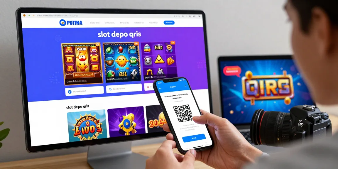 Engaging user interacting with slot depo qris on modern online gaming platform.