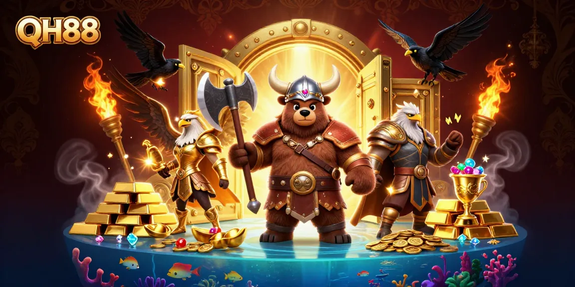 Experience action-packed fishing adventures at QH88 with stunning graphics and vibrant treasures