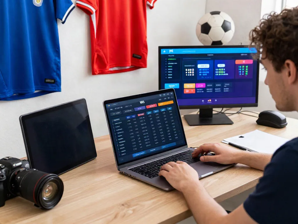 WWBOLA betting interface with user analyzing stats and odds