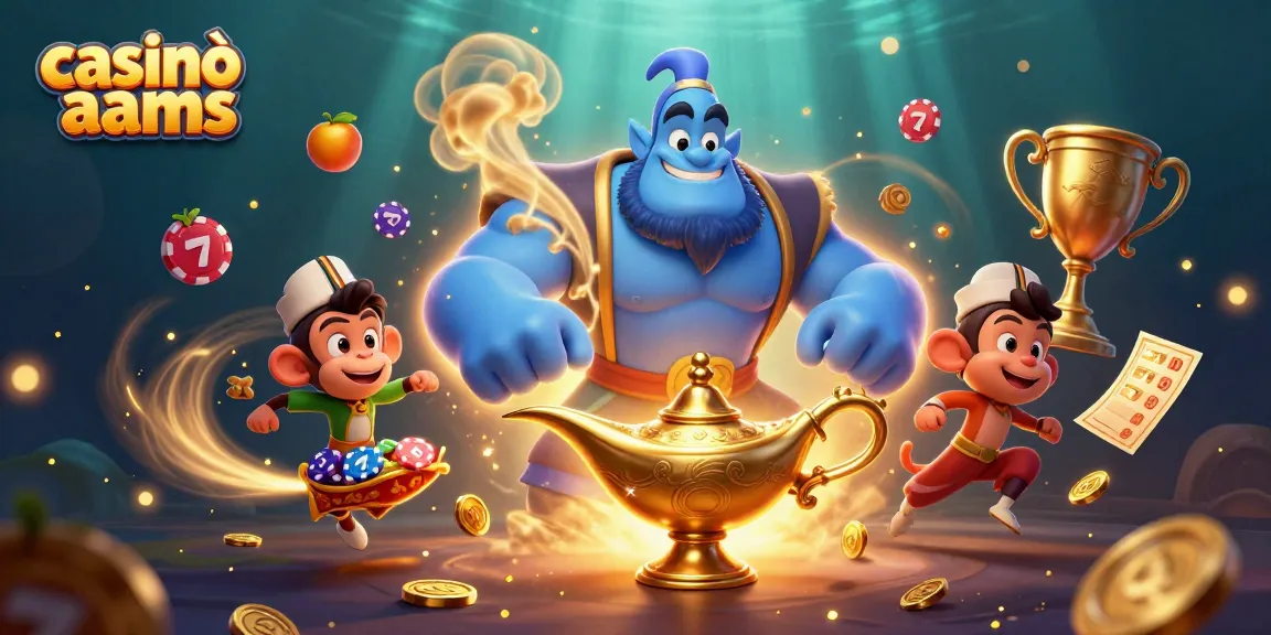 Giocare nei casinò non AAMS con jackpot e slot scintillanti in un'illustrazione 3D vibrante.