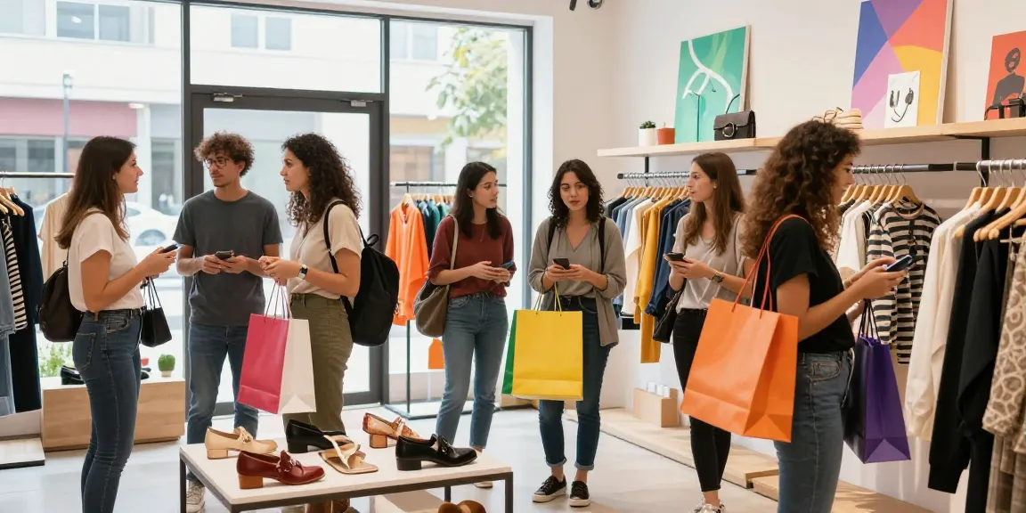 Stylish e-commerce shopping scene showcasing trendy finds and vibrant atmosphere with 456bd relevance.