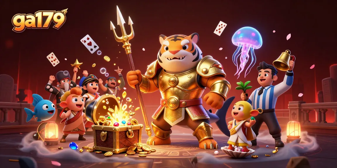 Experience the excitement of ga179 with a fierce tiger shark in an underwater casino colosseum.