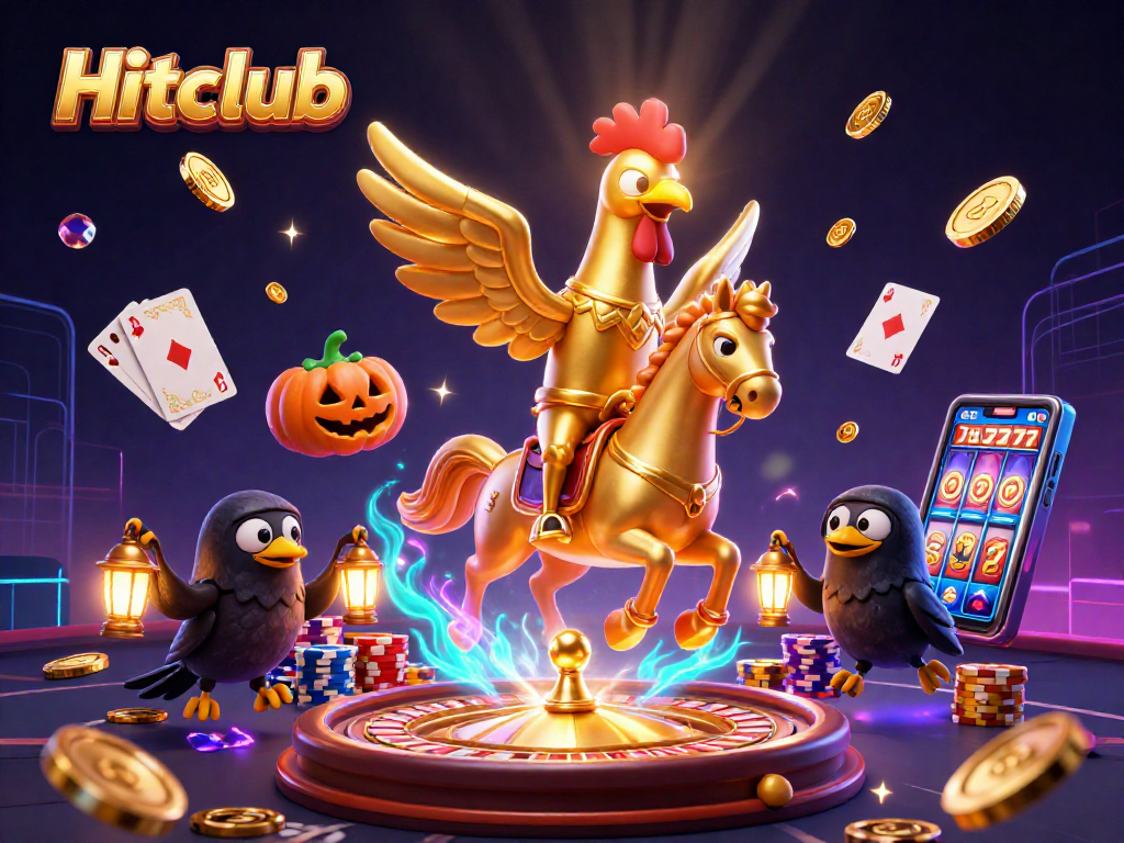 Engage in thrilling gameplay at Hitclub with vibrant casino scenes and winning symbols.
