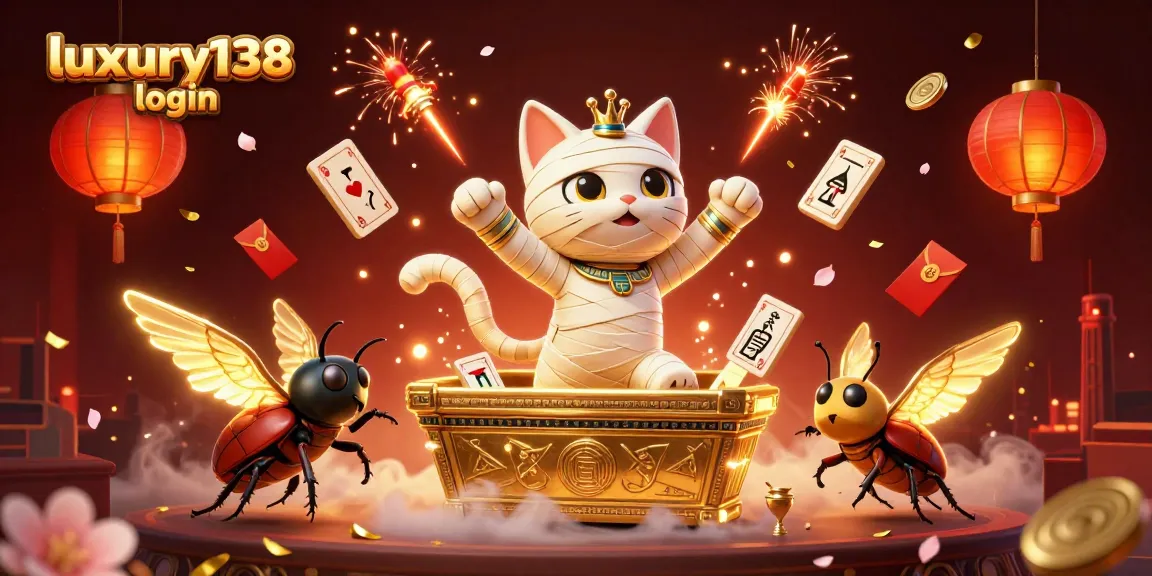Login luxury138 dengan kucing mumi Mesir dan permainan kasino yang menarik