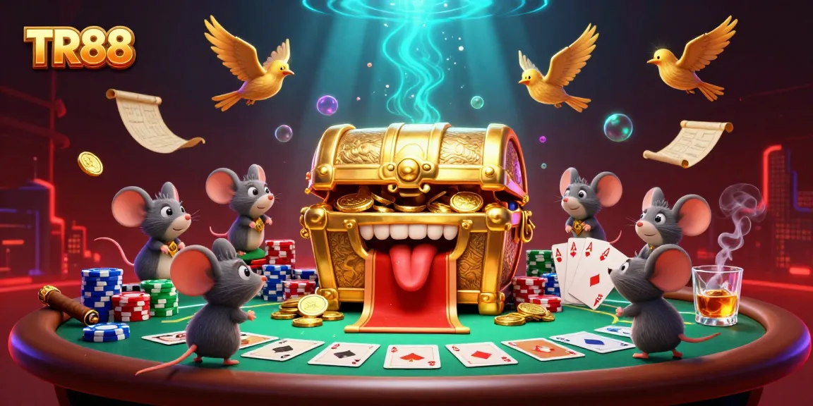 TR88's energetic treasure chest scene invites adventurous players to indulge in thrilling riches.