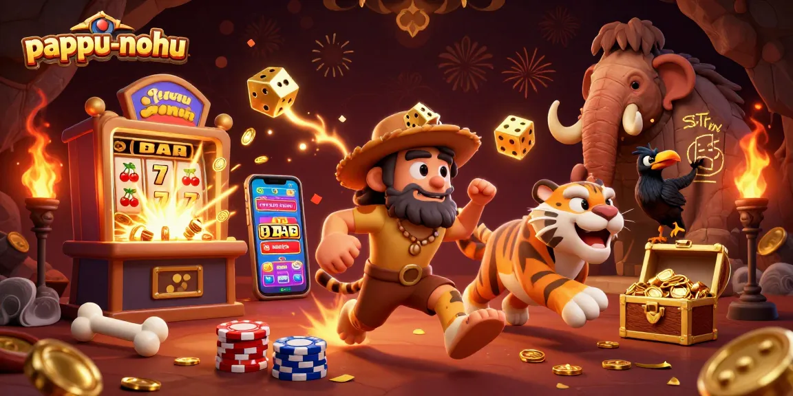 Experience dynamic gaming action at pappu-nohu with a vibrant 3D casino scene featuring engaging characters and exciting casino elements.