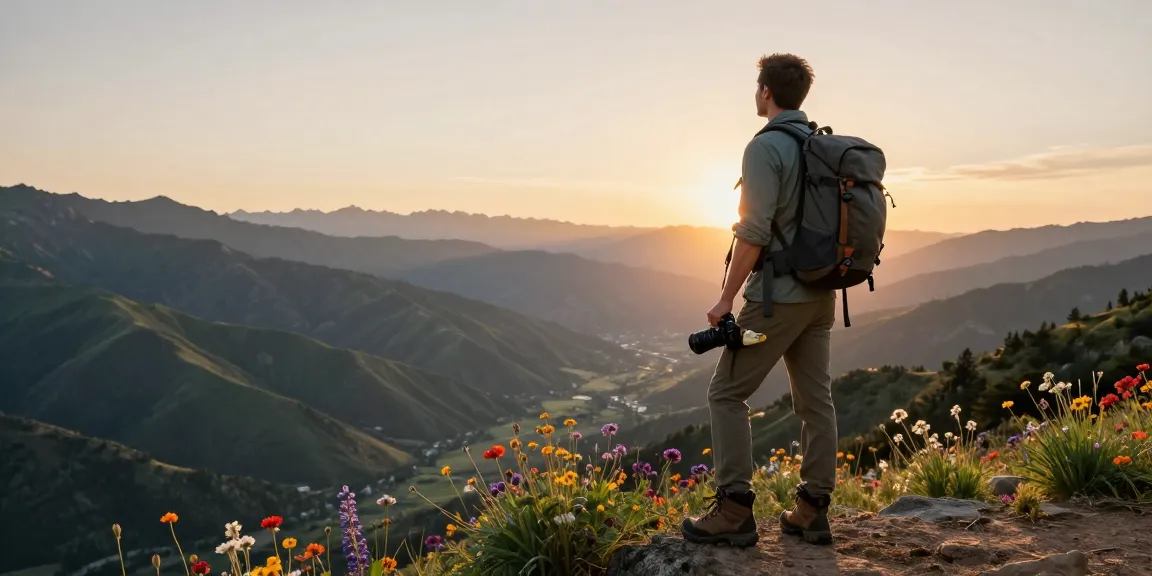 Traveler at stunning sunset viewpoint, inspired by NAGA2000 adventure packages.