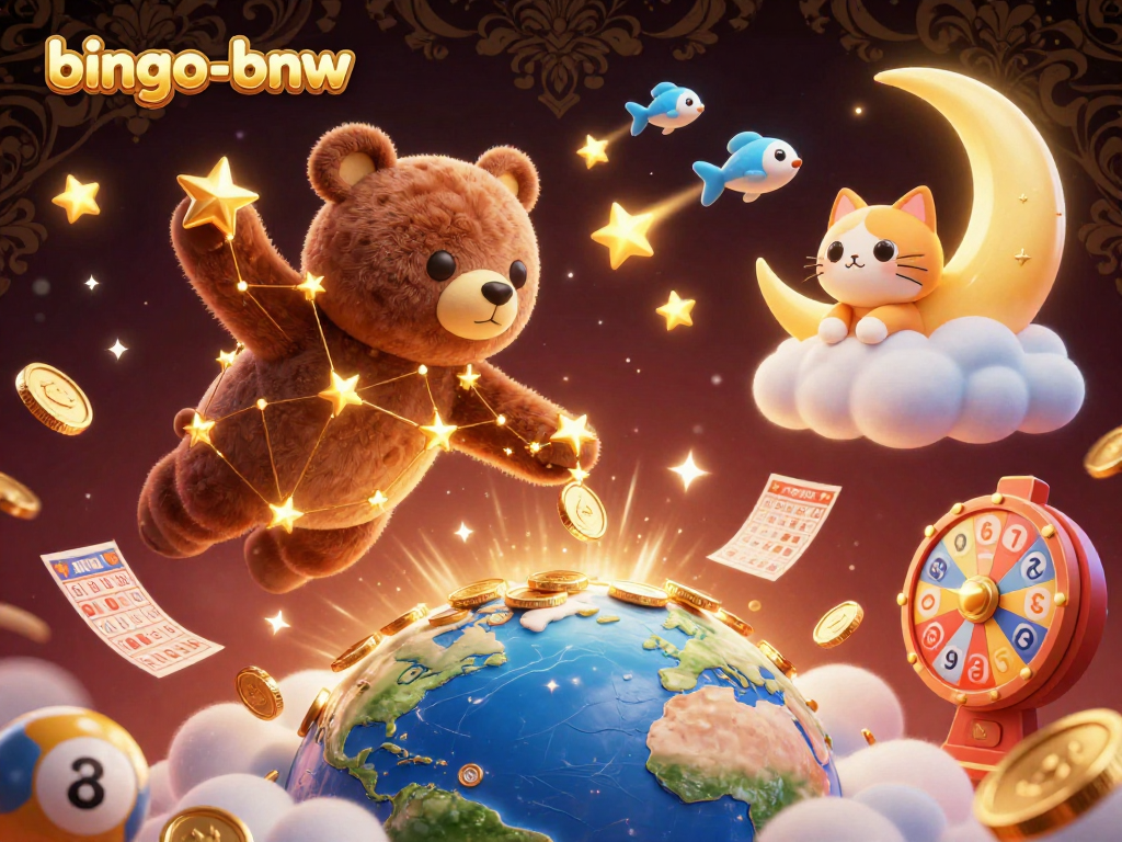 Experience vibrant gaming excitement with bingo-bnw's dynamic online bingo game showcased in a captivating 3D illustration.