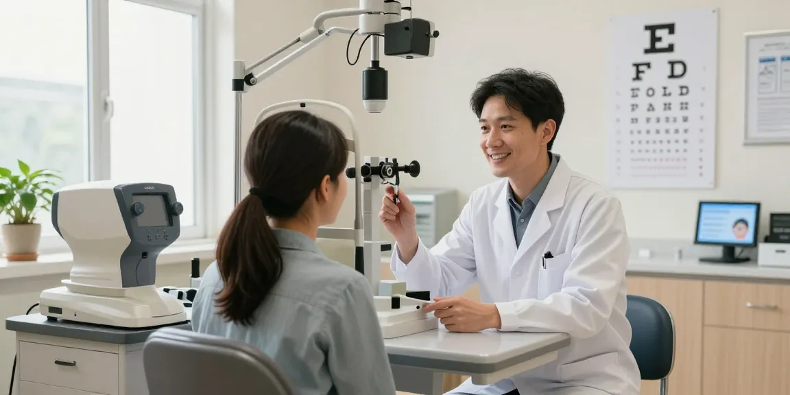 品川近視クリニックの口コミを参考に快適な眼科検査の場面