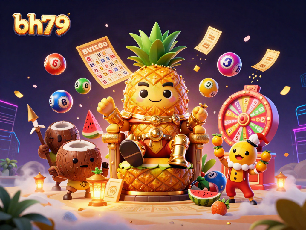 Engage with thrilling bh79 lottery action featuring vibrant characters and dynamic game elements in a rich casino environment.