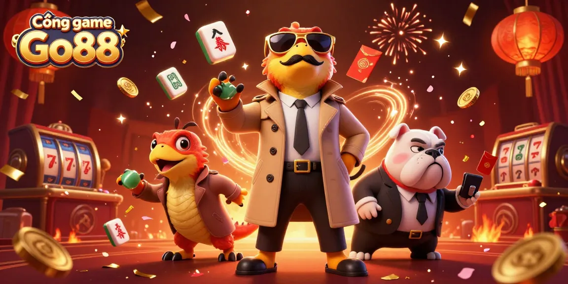 Experience the excitement of Cổng game Go88 with raptors in disguise entering a VIP lounge.