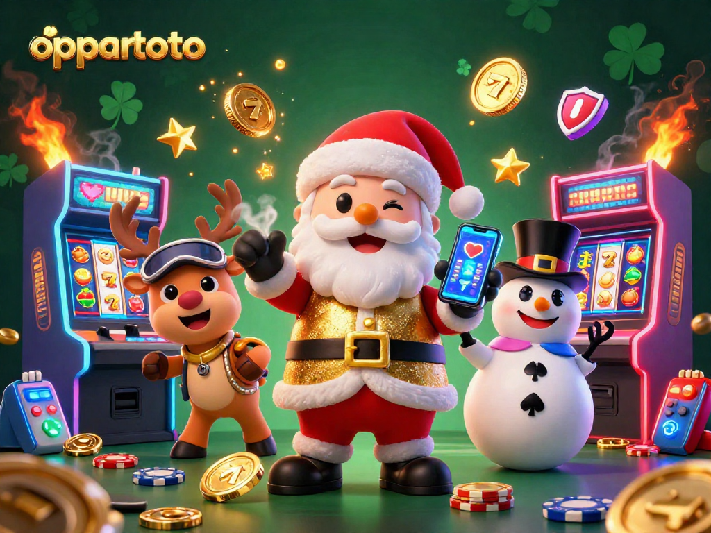Join oppatoto to spin slots and win jackpots alongside Santa Claus and friends!
