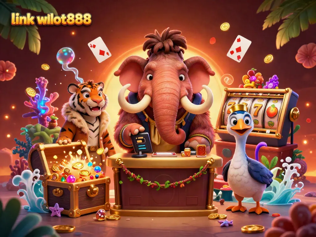 Menangkan jackpot dengan link wslot888 di kasino bergaya unik dengan karakter kartun.