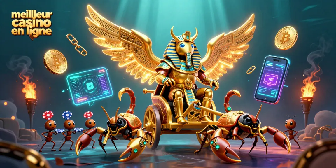Jouez et gagnez au meilleur casino en ligne avec une illustration 3D captivante.