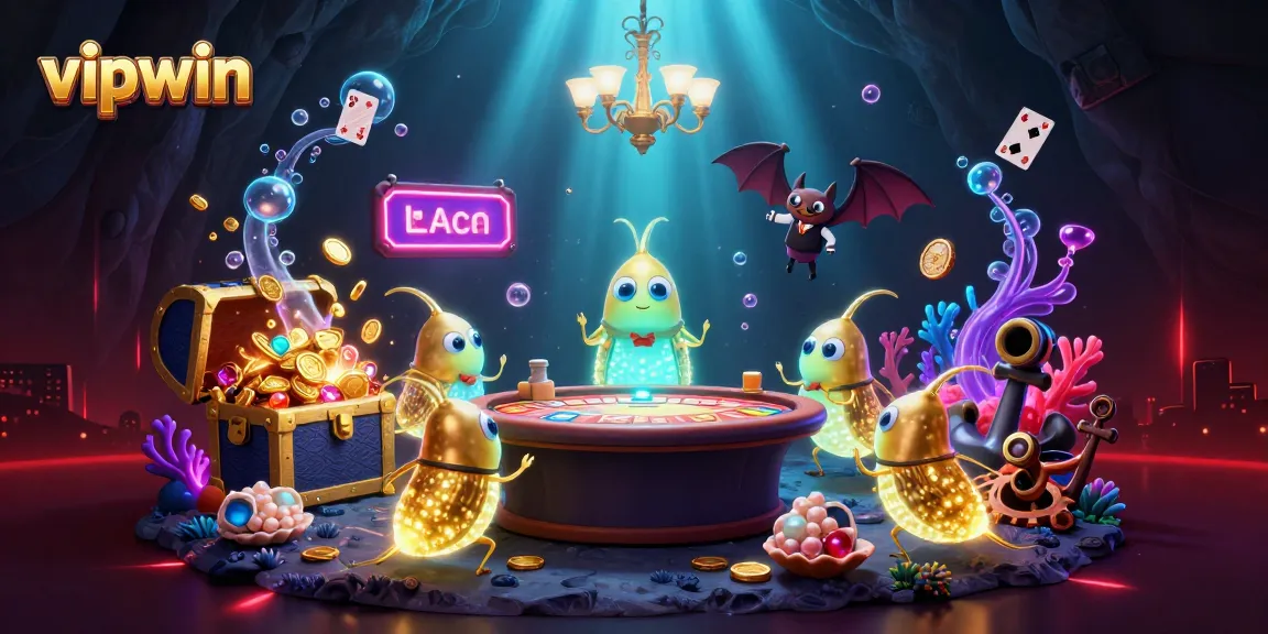 Experience the excitement of vipwin as glowworms illuminate the casino with dazzling treasures.