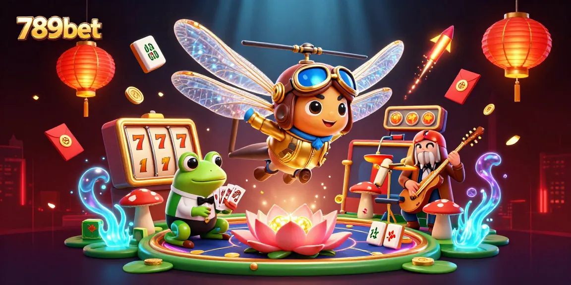 Engage with the vibrant 789bet casino scene featuring unique characters and slot elements.