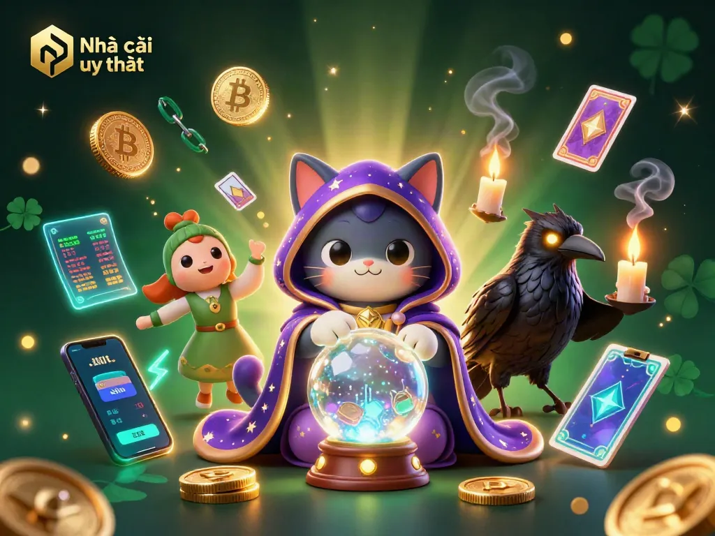 Experience the thrill of Nhà cái uy tín with vibrant casino elements and mystical characters.