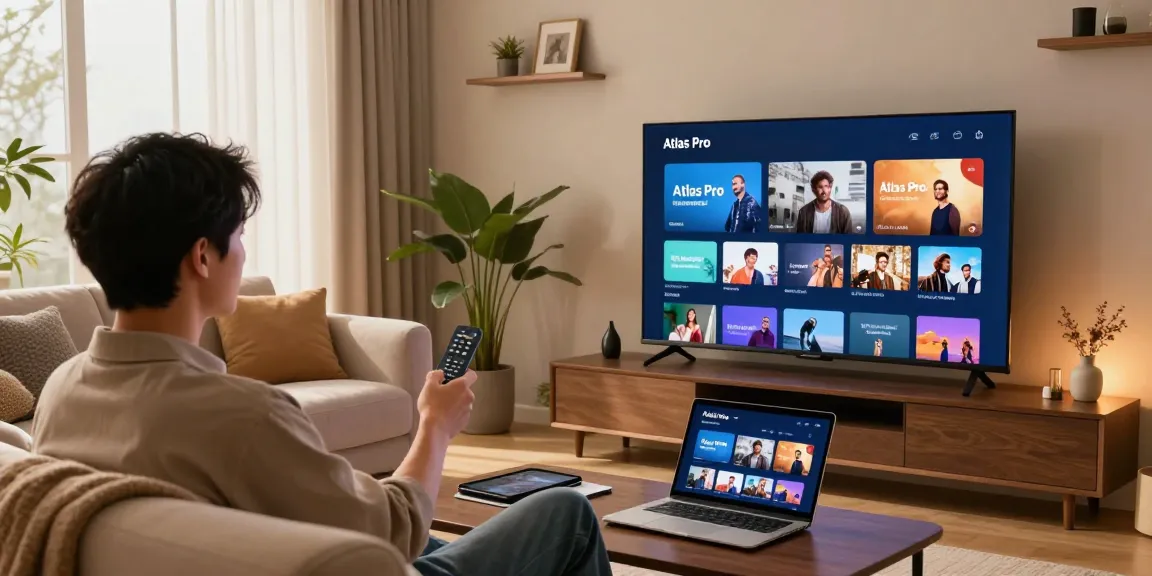 Enjoying the Atlas Pro IPTV application for quality home entertainment