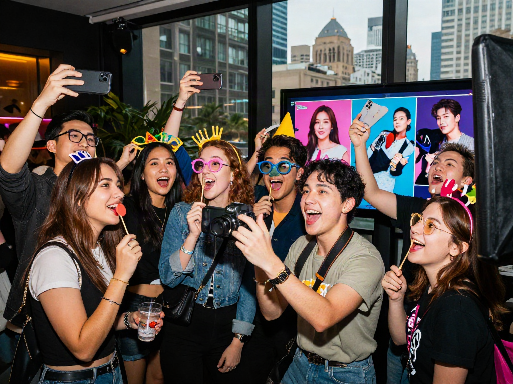 Fun interactive setup where friends discover who looks like a celebrity by uploading selfies and comparing with famous faces.