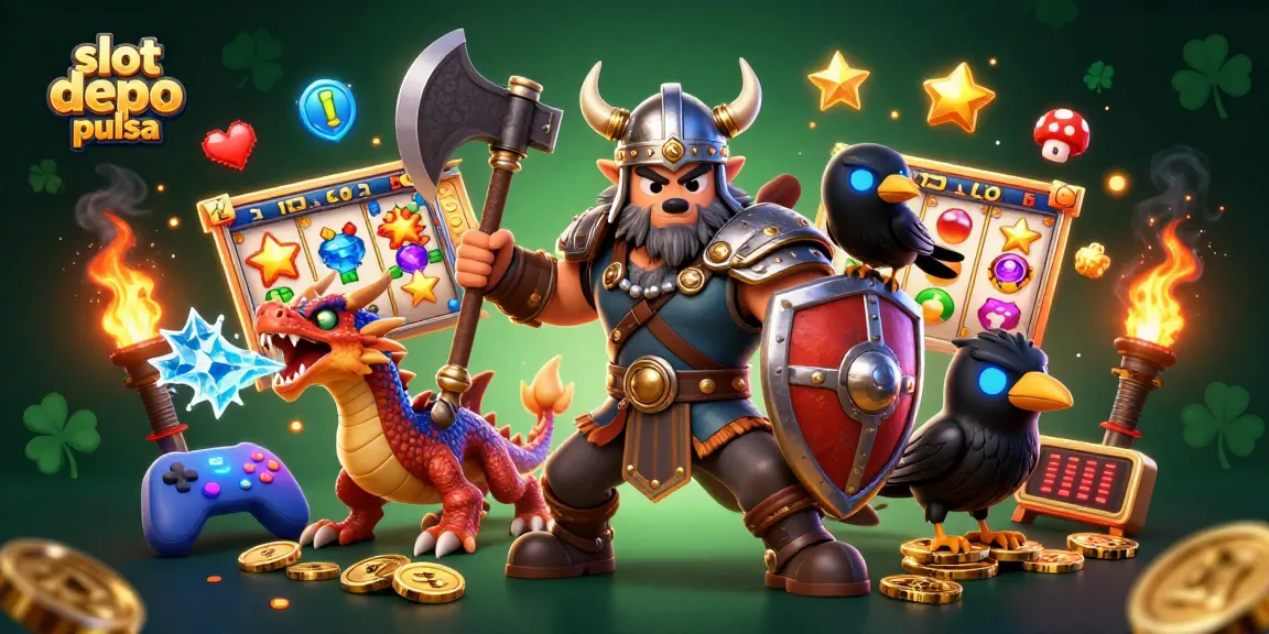 Engage in thrilling gameplay with slot depo pulsa featuring vibrant elements and action-packed characters.